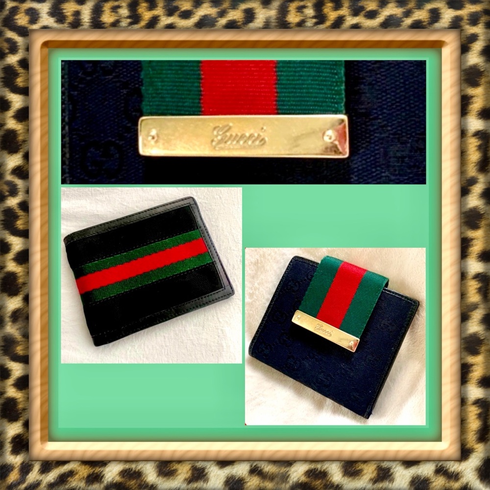 👑✅PRICE FIRM✅AUTHENTIC GUCCI Web Men’s & Women’s  Wallet Set
